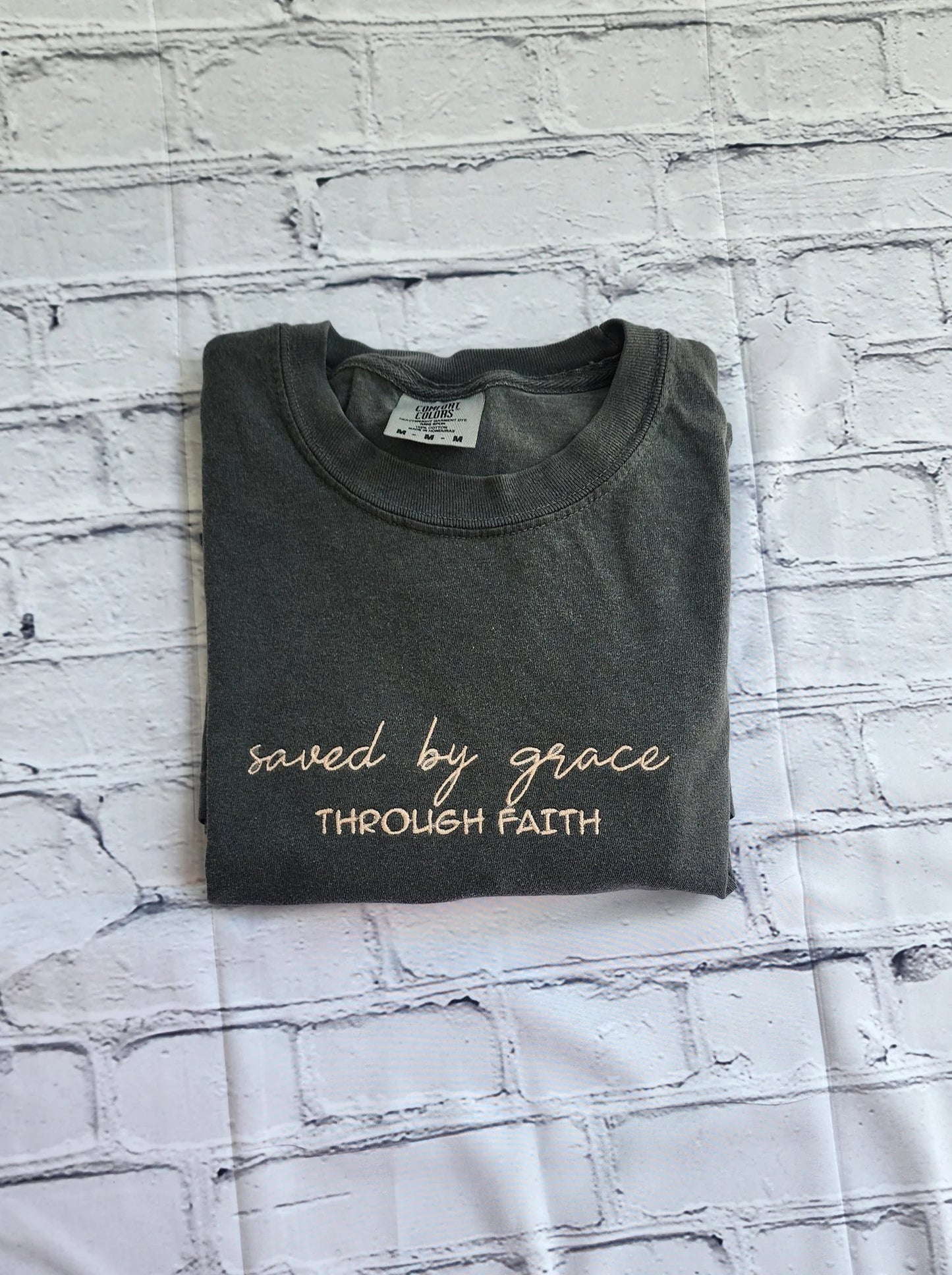 Saved By Grace Shirt, Trendy Christian TShirt, Faith Grace Quote Shirt