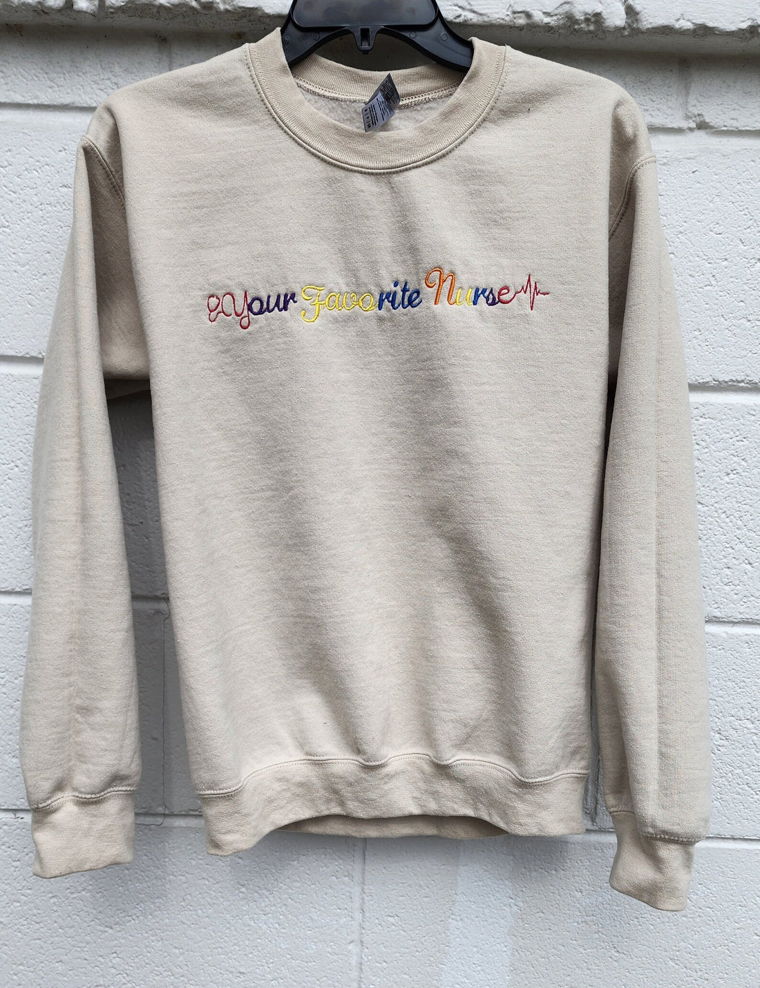 Your Favorite Nurse Embroidered Nurse Crewneck Sweatshirt