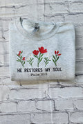 Best women’s crewneck sweatshirt with floral embroidery