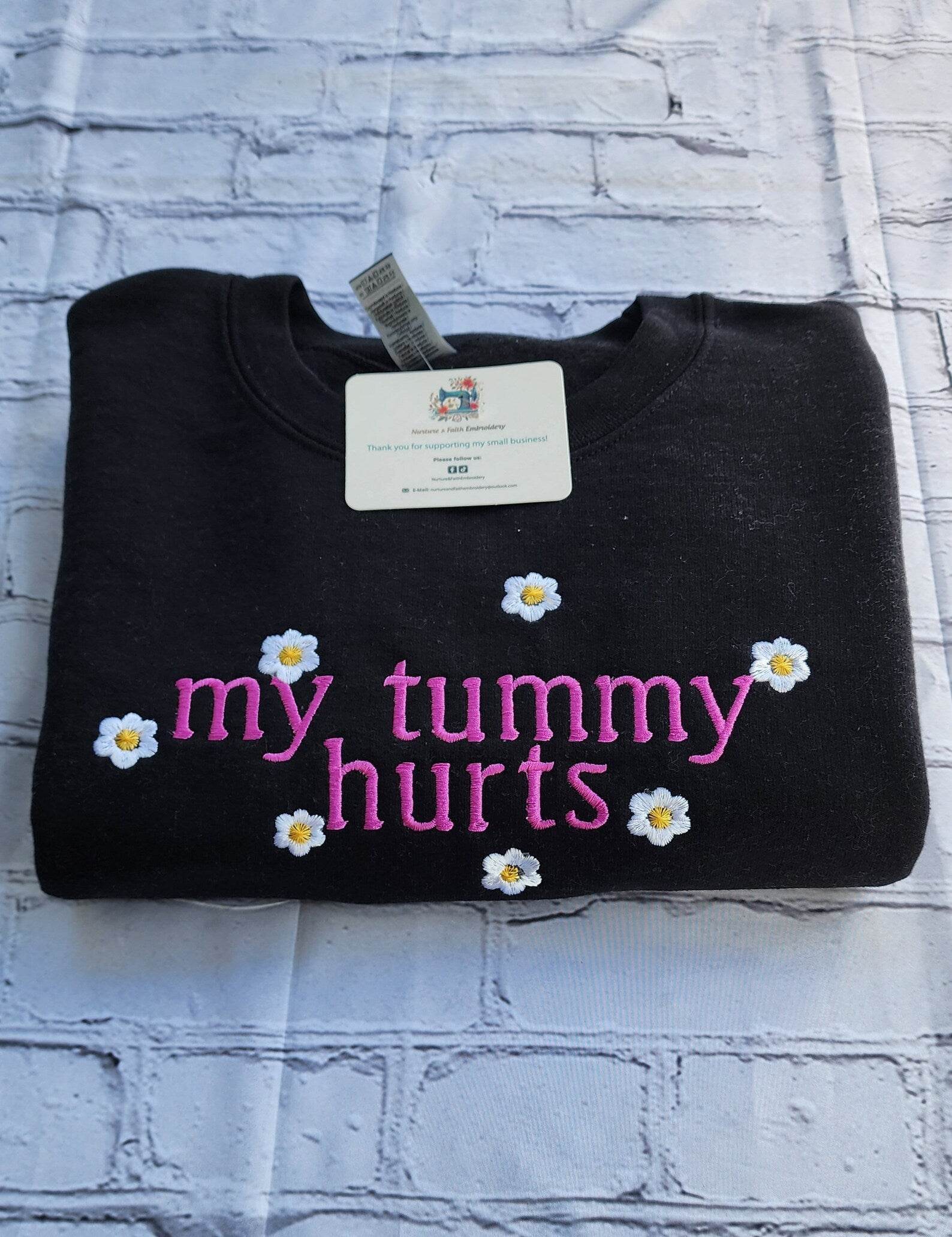 Women's embroidered flower crewneck sweatshirt