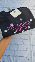 USA-themed My Tummy Hurts sweatshirt for women