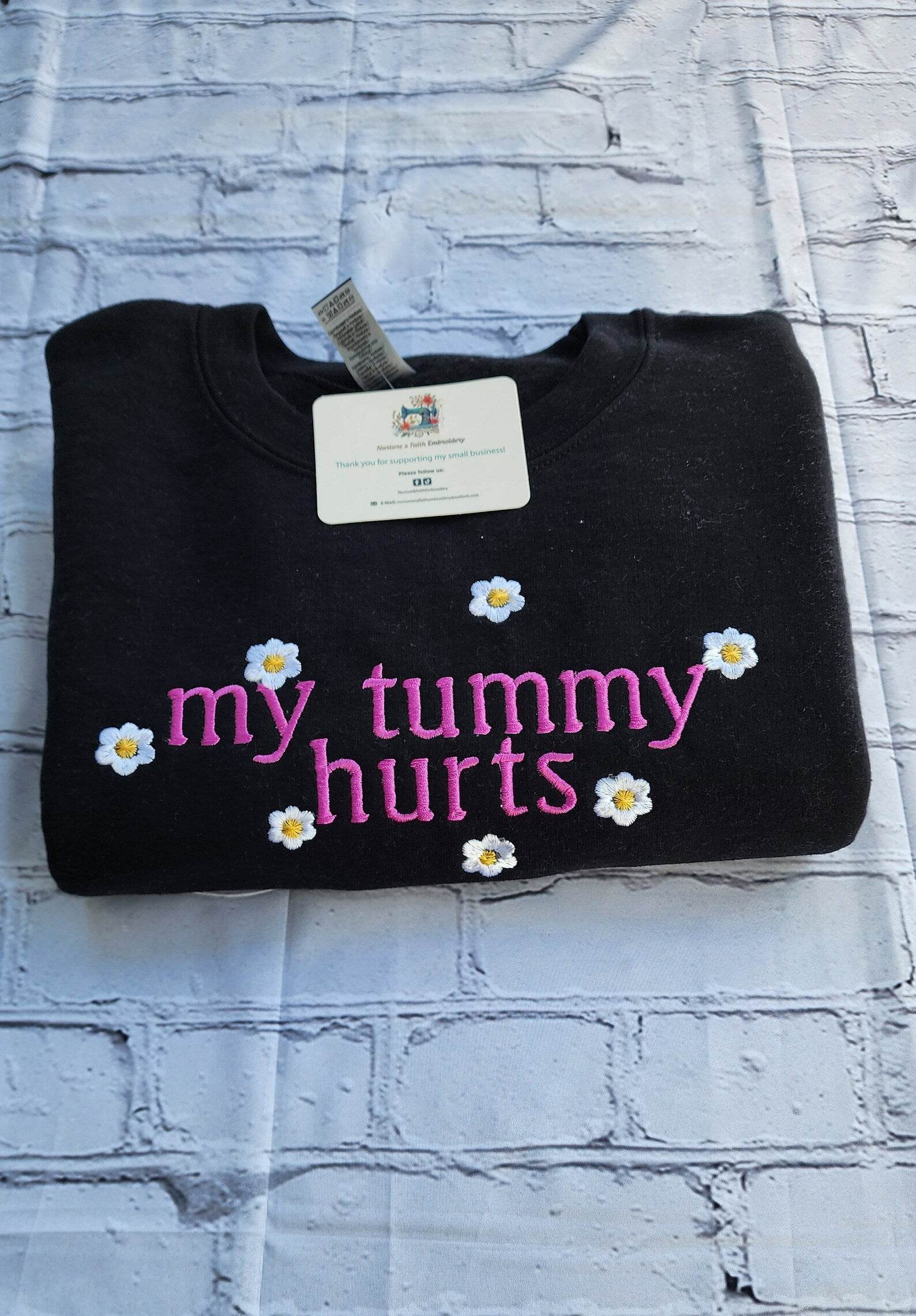 Comfortable My Tummy Hurts sweatshirt for daily wear