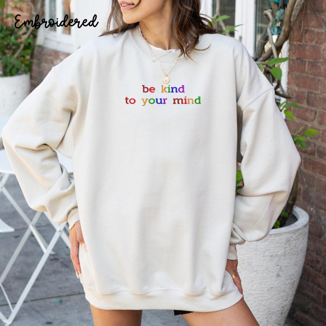 Best Stylish Women’s Sweatshirt– Be Kind to Your Mind Design