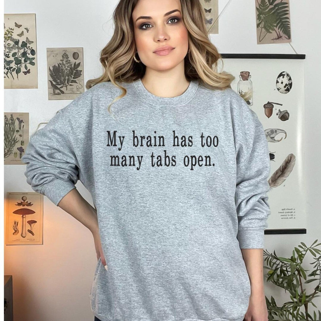 Funny Sweatshirts with Quotes – Too Many Tabs Open main