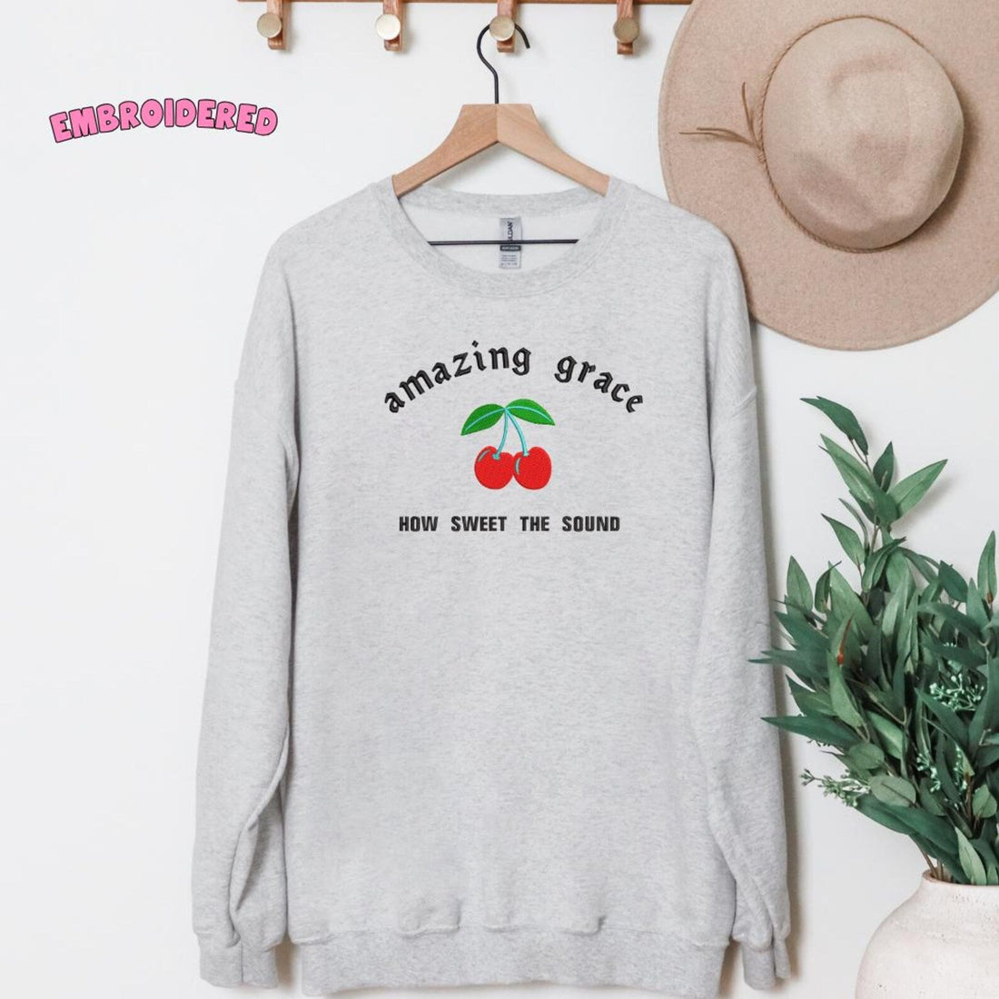 Amazing Grace Christian Crewneck Soft Sweatshirt sweet 