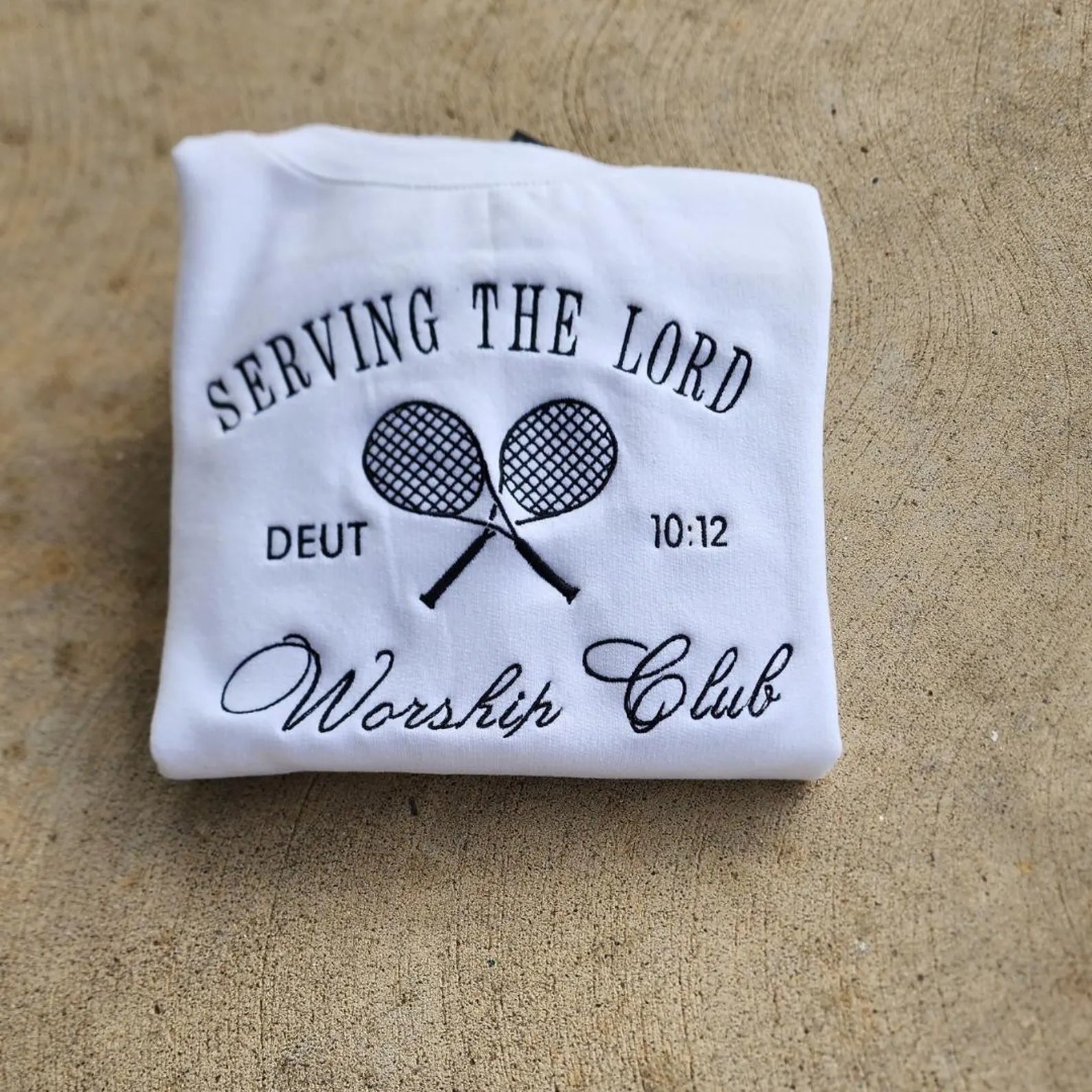 Serve the Lord Jesus Sweatshirt – Faith Crewneck white 