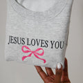 Jesus Loves You Sweatshirt – Christian Easter Crewneck close image