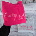 Coquette Christian Loved Bow Sweatshirt for Faith image
