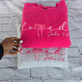Coquette Christian Loved Bow Sweatshirt for Faith 