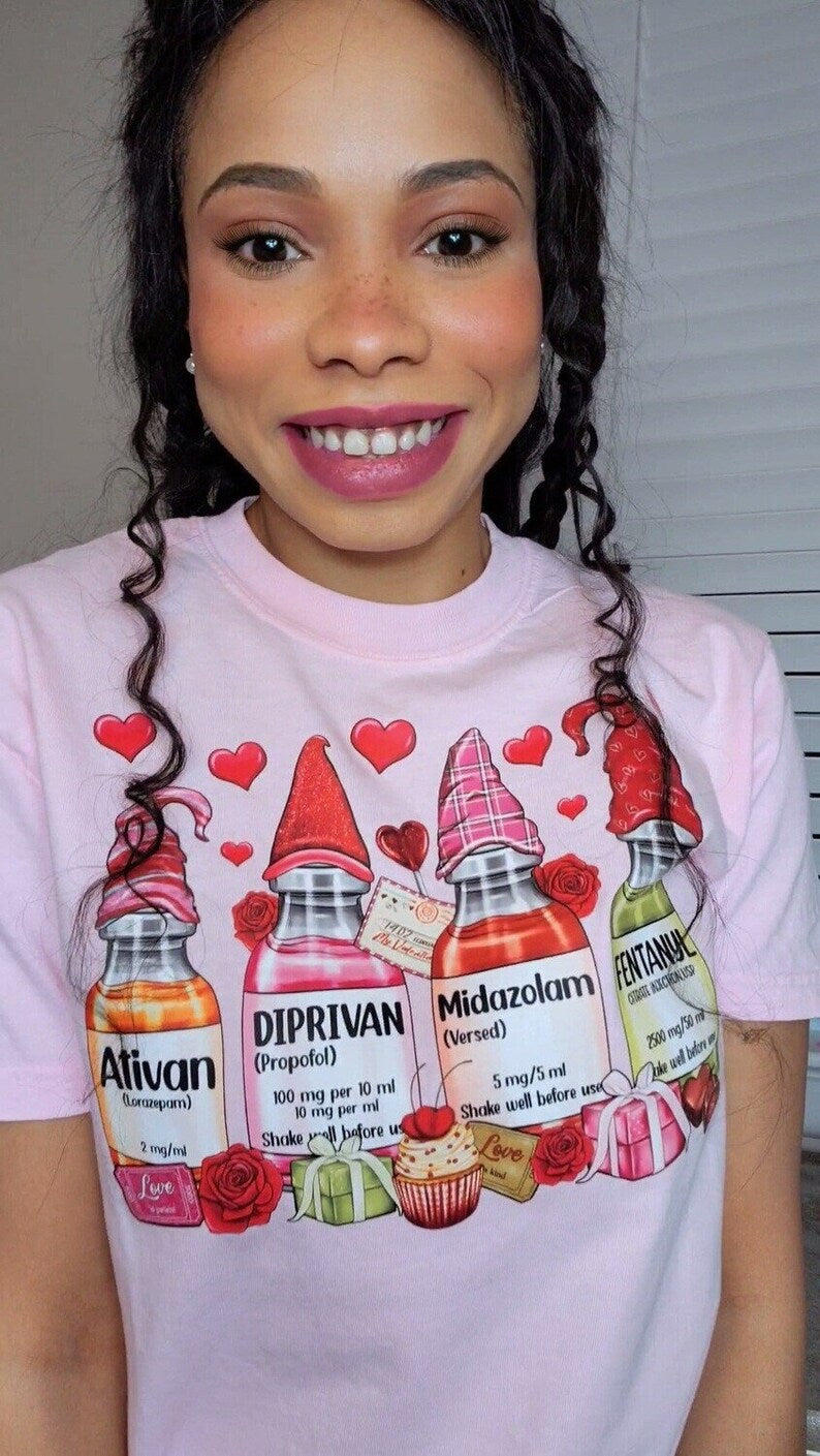 Valentine Nurse Life Shirt – Cute Medical Tee girls