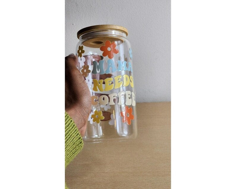 Mama Glass Can Tumbler - Perfect Gift for Moms