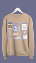 Medical Doodles Coffee Sweatshirt