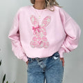 mother daughter matching easter outfit with embroidery